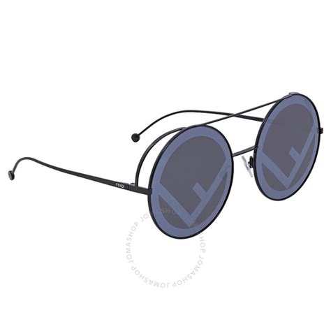 fendi ff 0285/s|Fendi Silver Mirrored Round Ladies Sunglasses FF .